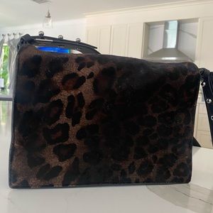 Leopard/ black All Saints Crossbody purse!